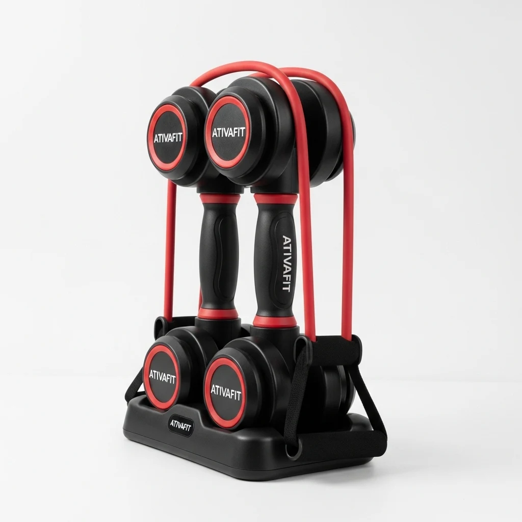 Ativafit adjustable dumbbell set image 2